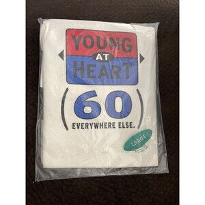 Vintage Shoebox Hallmark Tshirt Young At Heart 60 Everywhere Else 60th Birthday